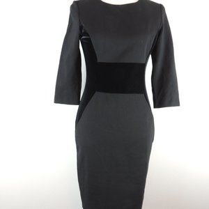 Vince Camuto Womens black holiday dress size 6